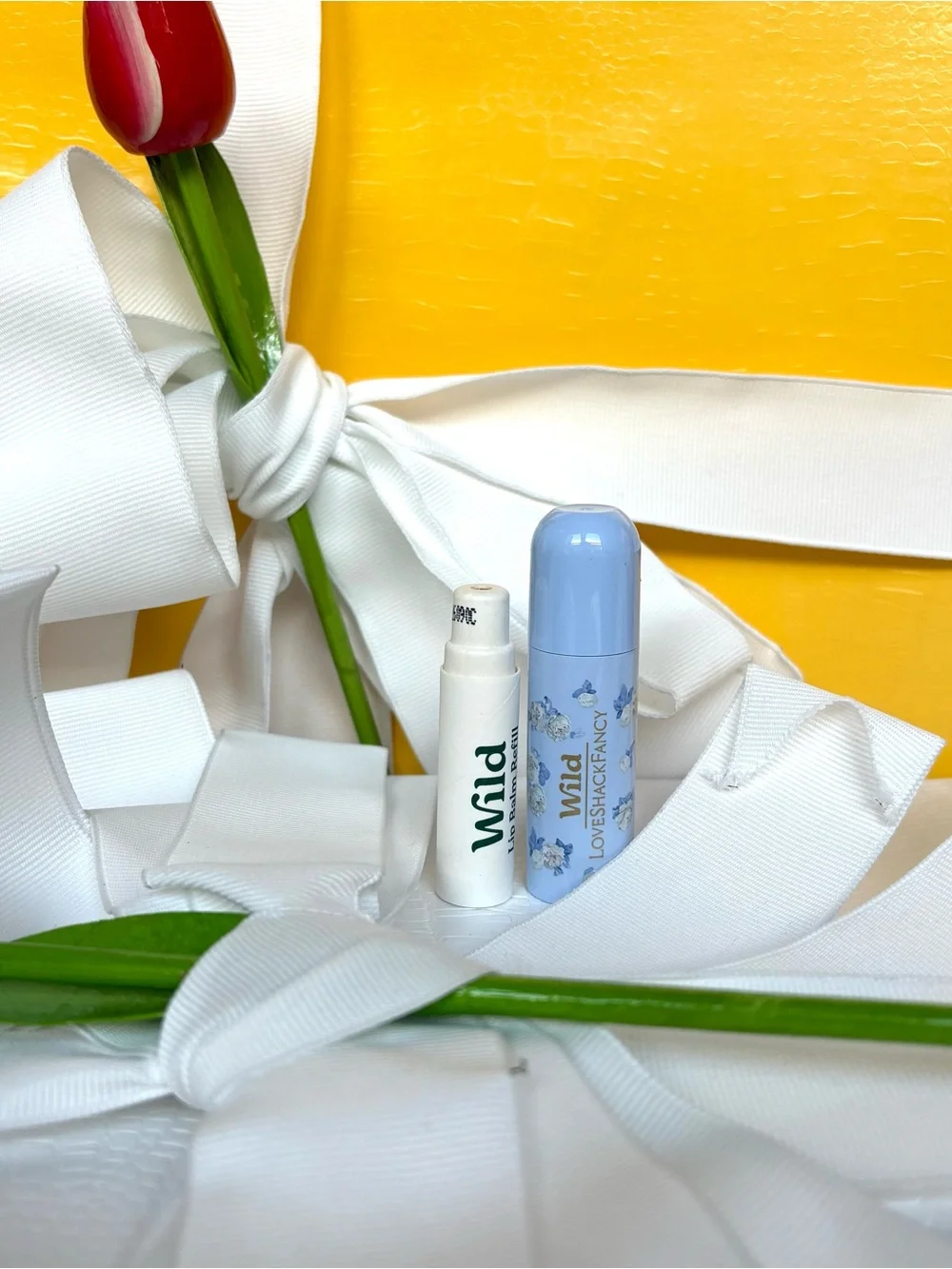 Love Shack Fancy Refillable Hibiscus & Coconut Lip Balm — Light Blue